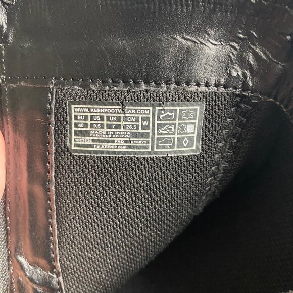 KEEN Leather Women's Presidio 2 Mid Calf Leather Boot - Black - Size 40/9.5 - Picture 4 of 7